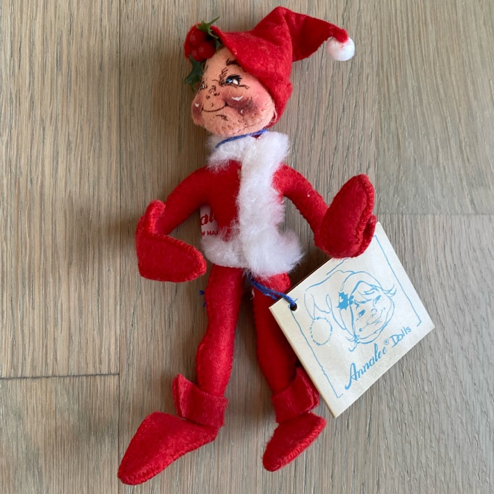 Annalee Doll Red Elf - Number 7958